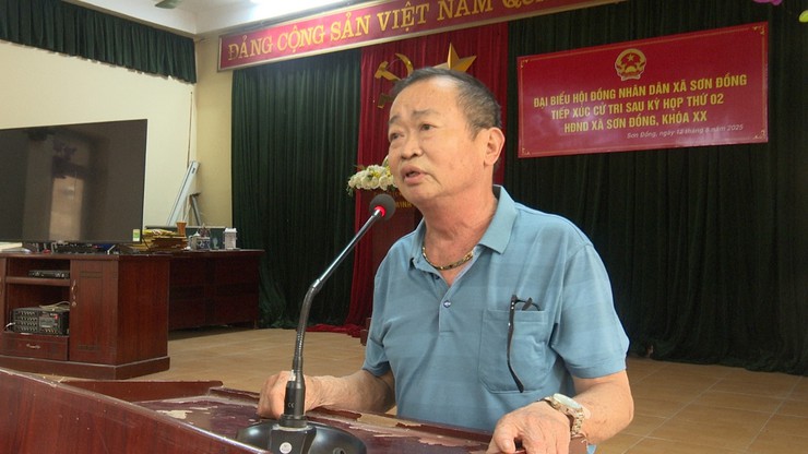 Tổ Đại biểu số 4, HĐND xã Sơn Đồng tiếp xúc cử tri tại Nhà văn hóa thôn 2, xã Song Phương (cũ)- Ảnh 5.