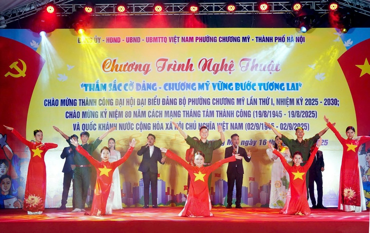 Chương Mỹ chào mừng thành công Đại hội đại biểu Đảng bộ phường lần thứ I, nhiệm kỳ 2025 – 2030; chào mừng kỷ niệm các ngày lễ lớn của đất nước- Ảnh 6.