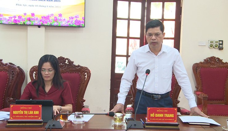 Thường trực HĐND xã Phúc Lộc làm việc với UBND xã về việc điều chỉnh dự toán ngân sách cấp xã năm 2025- Ảnh 5.