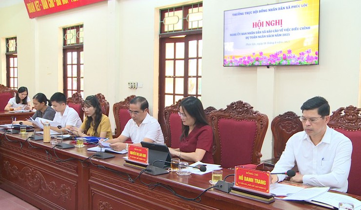 Thường trực HĐND xã Phúc Lộc làm việc với UBND xã về việc điều chỉnh dự toán ngân sách cấp xã năm 2025- Ảnh 2.