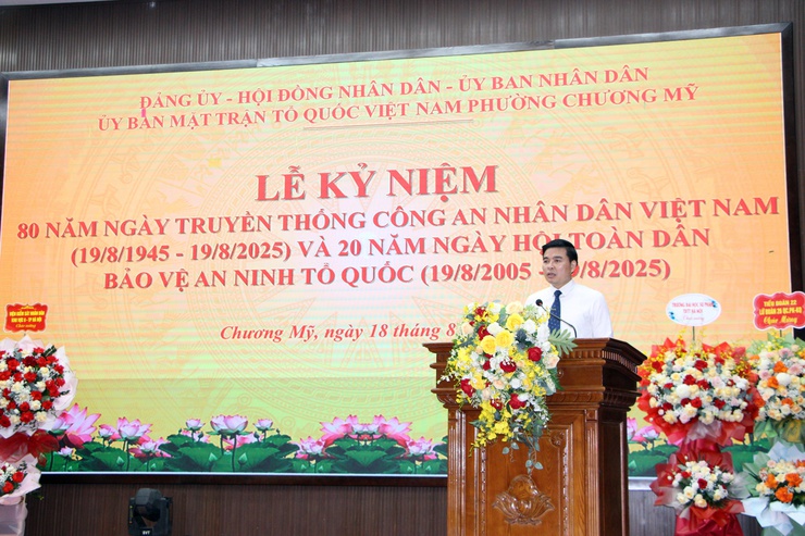 Chương Mỹ kỷ niệm 80 năm ngày truyền thống Công an nhân dân Việt Nam 19/08/1945-19/08/2025 và 20 năm Ngày hội toàn dân bảo vệ an ninh Tổ quốc- Ảnh 5.