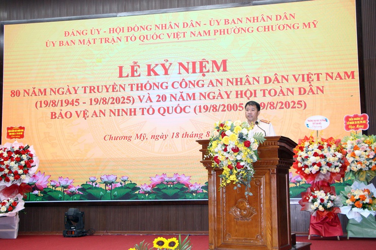 Chương Mỹ kỷ niệm 80 năm ngày truyền thống Công an nhân dân Việt Nam 19/08/1945-19/08/2025 và 20 năm Ngày hội toàn dân bảo vệ an ninh Tổ quốc- Ảnh 6.