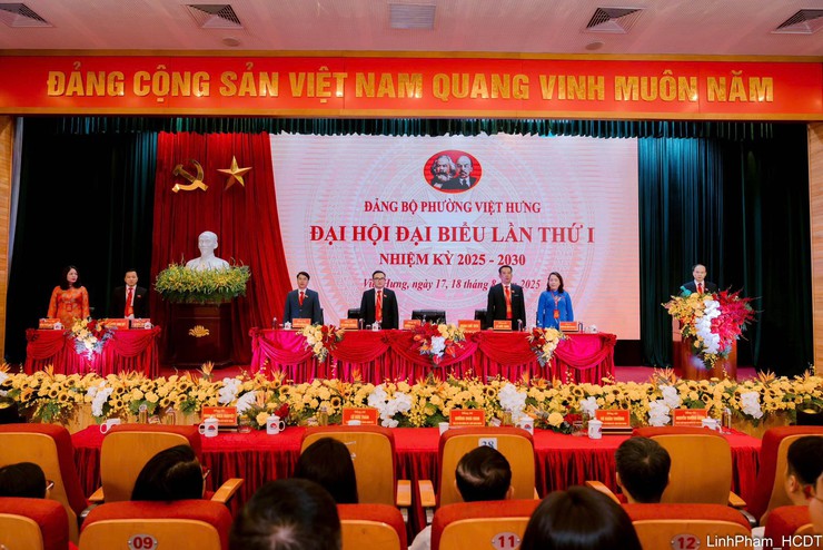 Chào mừng thành công Phiên thứ nhất Đại hội đại biểu 
Đảng bộ phường Việt Hưng lần thứ I, nhiệm kỳ 2025-2030- Ảnh 3.