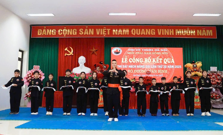 Lễ công bố kết quả kỳ thi nâng đai lần thứ 20 năm 2025- Ảnh 6.