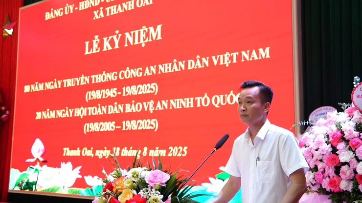 Xã Thanh Oai: Phát huy truyền thống 80 năm Công an nhân dân, xây dựng thế trận an ninh nhân dân vững chắc- Ảnh 5.