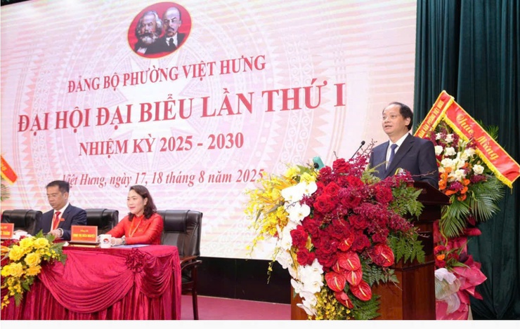 Đại hội Đảng bộ phường Việt Hưng lần thứ I: Xây dựng phường phát triển bền vững, văn minh, hiện đại- Ảnh 3.