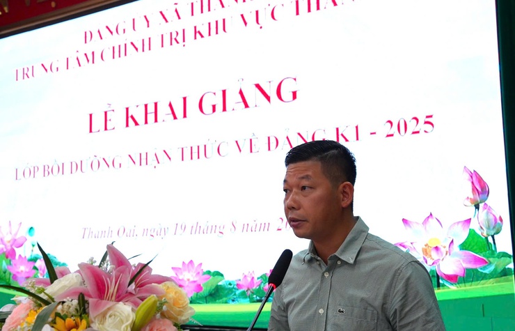 Khai giảng lớp Bồi dưỡng nhận thức về Đảng K1- 2025- Ảnh 3.