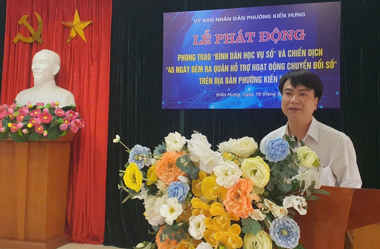 Phường Kiến Hưng tổ chức Lễ phát động phong trào "Bình dân học vụ số"- Ảnh 3.