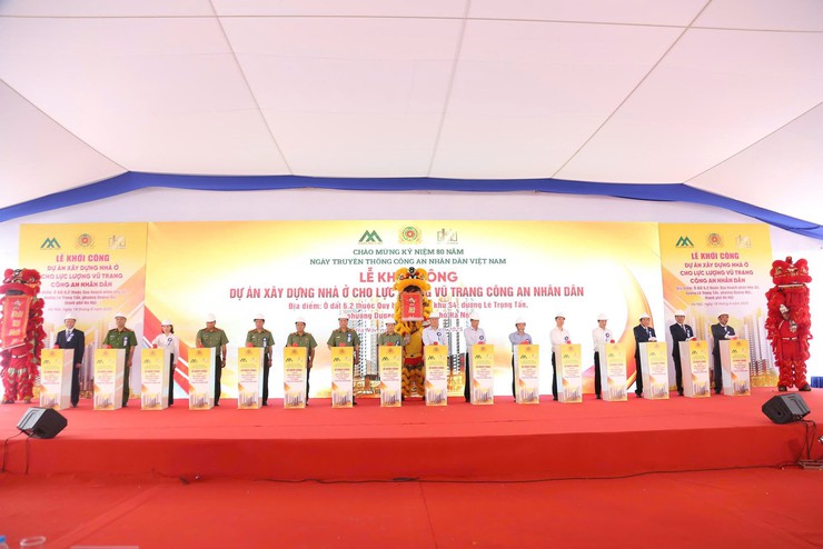 Bộ Công an khởi công Dự án xây dựng nhà ở cho cán bộ chiến sỹ CAND tại phường Dương Nội- Ảnh 5.