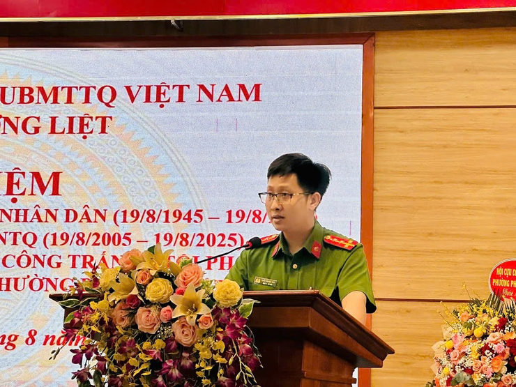 PHƯỜNG PHƯƠNG LIỆT TỔ CHỨC LỄ KỶ NIỆM 80 NĂM NGÀY TRUYỀN THỐNG CÔNG AN NHÂN DÂN VIỆT NAM (19/8/1945-19/8/2025); 20 NĂM NGÀY HỘI TOÀN DÂN BẢO VỆ AN NINH TỔ QUỐC (19/8/2005-19/8/2025)- Ảnh 5.