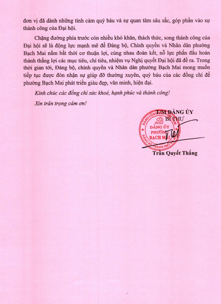 THƯ CẢM ƠN- Ảnh 2.