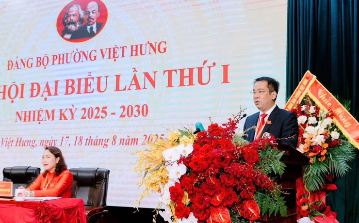 Nhấn vào ảnh để phóng to Đại hội Đảng bộ phường Việt Hưng lần thứ I: Xây dựng phường phát triển bền vững, văn minh, hiện đại- Ảnh 5.