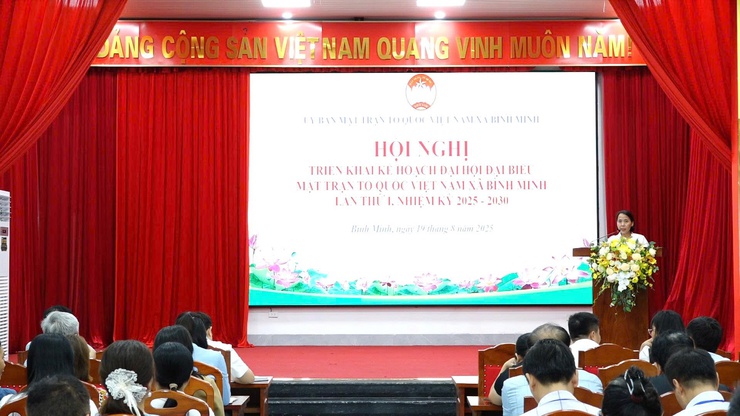Ủy ban MTTQ Việt Nam xã Bình Minh triển khai kế hoạch tổ chức Đại hội đại biểu nhiệm kỳ 2025 – 2030- Ảnh 1.