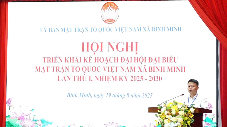 Ủy ban MTTQ Việt Nam xã Bình Minh triển khai kế hoạch tổ chức Đại hội đại biểu nhiệm kỳ 2025 – 2030- Ảnh 2.
