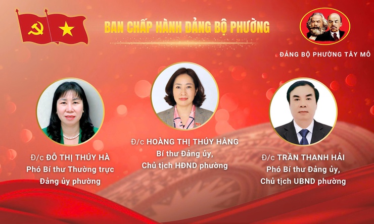 Ban Chấp hành Đảng bộ phường Tây Mỗ, nhiệm kỳ 2025 – 2030- Ảnh 1.
