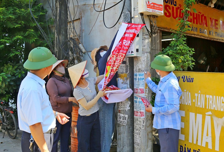 Xã Đoài Phương phát động ra quân tổng vệ sinh môi trường- Ảnh 3.