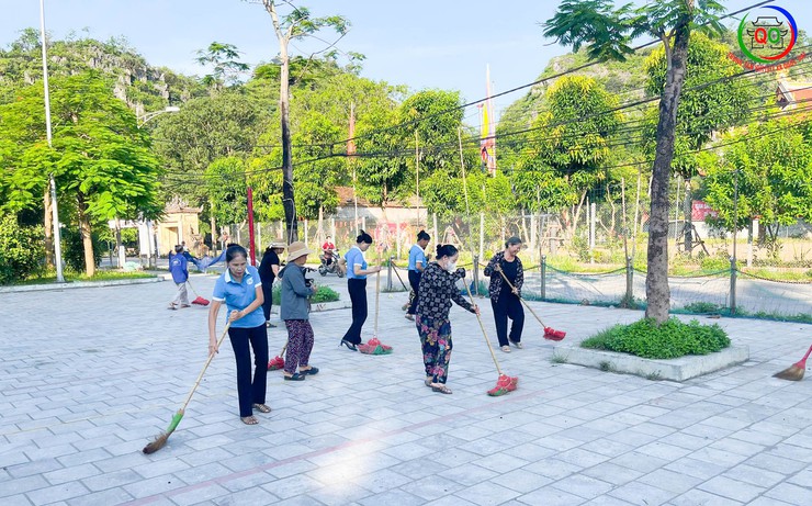 Sôi nổi Lễ ra quân tổng vệ sinh môi trường, trồng hoa cây xanh tại xã Quốc Oai- Ảnh 29.