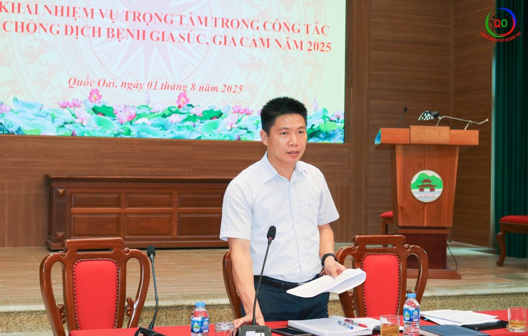 Xã Quốc Oai triển khai nhiệm vụ trọng tâm trong công tác phòng, chống dịch bệnh gia súc, gia cầm năm 2025- Ảnh 3.