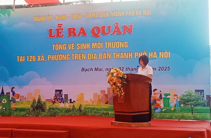 Lễ ra quân tổng vệ sinh môi trường tại Phường Bạch Mai- Ảnh 3.