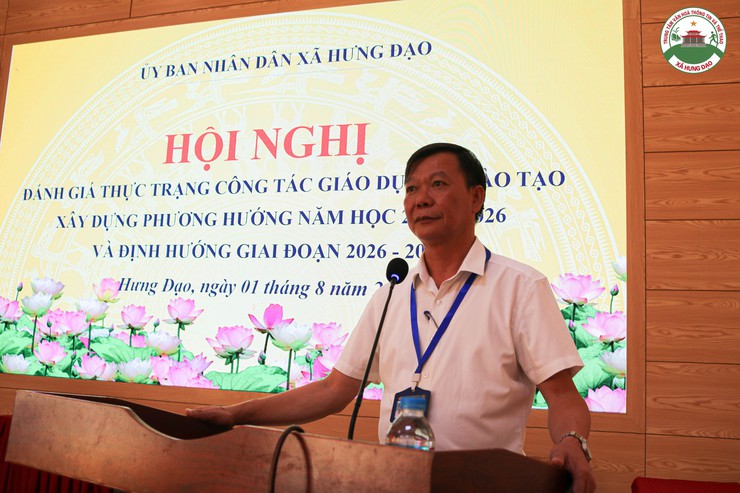 UBND xã Hưng Đạo tổ chức hội nghị đánh giá công tác giáo dục và đào tạo, xây dựng phương hướng phát triển giai đoạn 2025–2030- Ảnh 3.