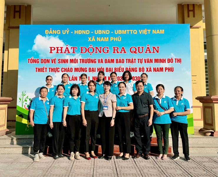 Xã Nam Phù huy động sức mạnh và sự đồng lòng của người dân kiến tạo môi trường xanh – sạch – đẹp- Ảnh 5.