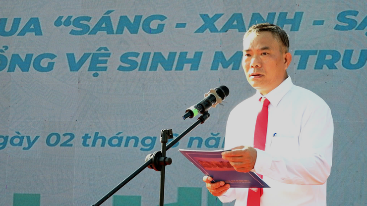 Xã Dân Hoà: Lễ phát động phong trào thi đua “Sáng - Xanh - Sạch - Đẹp” và ra quân tổng vệ sinh môi trường- Ảnh 3.