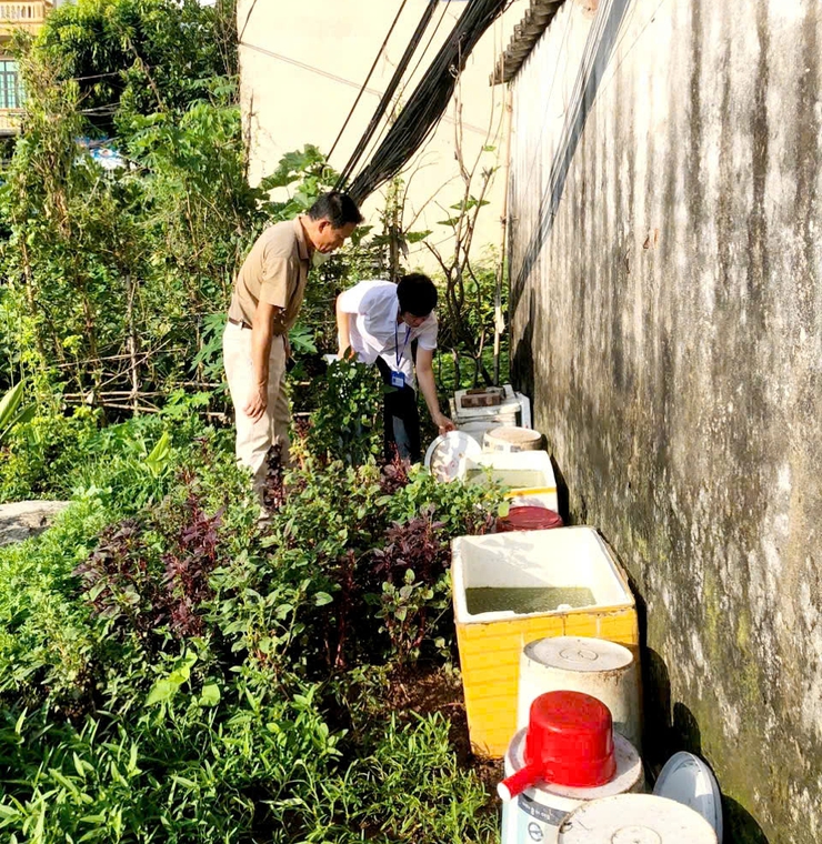 Phường Long Biên ra quân tổng vệ sinh môi trường phòng, diệt bọ gậy, phòng chống dịch sốt xuất huyết- Ảnh 13.