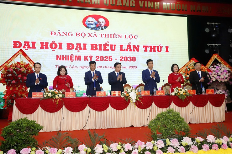 Đại hội đại biểu Đảng bộ xã Thiên Lộc lần thứ I: Dấu mốc khẳng định vai trò hạt nhân chính trị, xây nền tảng phát triển bền vững trong nhiệm kỳ mới- Ảnh 7.