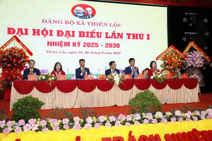 Đại hội đại biểu Đảng bộ xã Thiên Lộc lần thứ I: Dấu mốc khẳng định vai trò hạt nhân chính trị, xây nền tảng phát triển bền vững trong nhiệm kỳ mới- Ảnh 8.