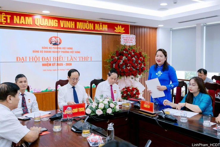 Đại hội Đảng bộ Doanh nghiệp phường Việt Hưng lần thứ I, nhiệm kỳ 2025 - 2030- Ảnh 2.