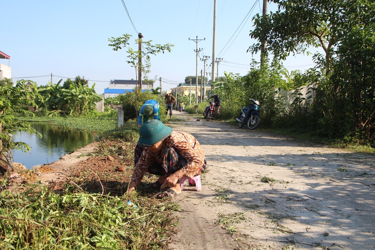 Hòa Xá đồng loạt ra quân tổng vệ sinh môi trường: Chung tay để quê hương sáng – xanh – sạch – đẹp hơn- Ảnh 8.