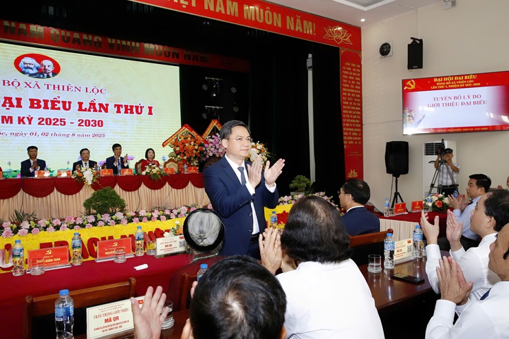 Đại hội đại biểu Đảng bộ xã Thiên Lộc lần thứ I: Dấu mốc khẳng định vai trò hạt nhân chính trị, xây nền tảng phát triển bền vững trong nhiệm kỳ mới- Ảnh 4.