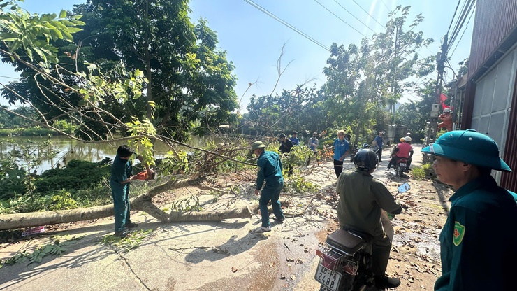 Phúc Lộc ra quân vệ sinh môi trường, trang trí tuyên truyền chuẩn bị Đại hội đại biểu Đảng bộ xã lần thứ I- Ảnh 9.