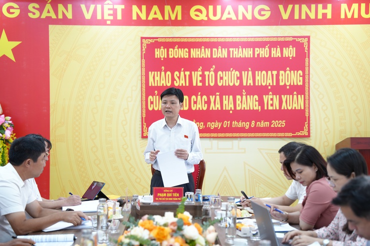Hội đồng Nhân dân TP Hà Nội ghi nhận kết quả bước đầu của HĐND xã Hạ Bằng và Yên Xuân- Ảnh 6.