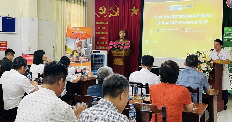 BVĐK Chương Mỹ: tổ chức Hội thảo khoa học chuyên đề "Tối ưu hóa điều trị để quản lý bệnh lý đái tháo đường và tăng huyết áp"- Ảnh 1.