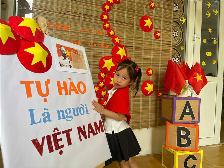 Hoạt động chào mừng Quốc khánh 2/9 của các bé lớp Mẫu giáo Lớn A2 - Trường Mầm non số 6- Ảnh 17.