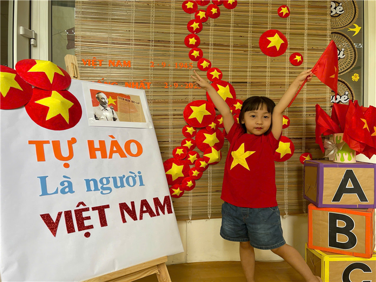 Hoạt động chào mừng Quốc khánh 2/9 của các bé lớp Mẫu giáo Lớn A2 - Trường Mầm non số 6- Ảnh 14.