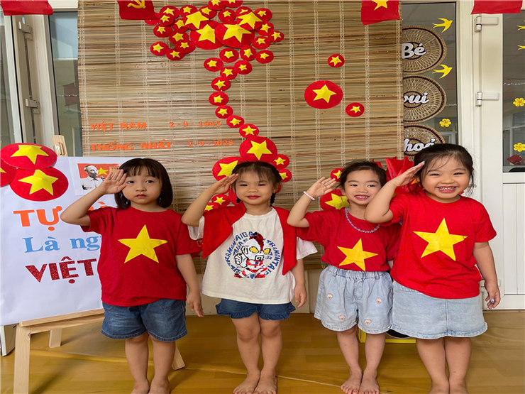 Hoạt động chào mừng Quốc khánh 2/9 của các bé lớp Mẫu giáo Lớn A2 - Trường Mầm non số 6- Ảnh 12.