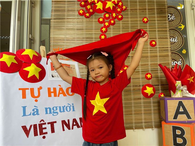 Hoạt động chào mừng Quốc khánh 2/9 của các bé lớp Mẫu giáo Lớn A2 - Trường Mầm non số 6- Ảnh 9.