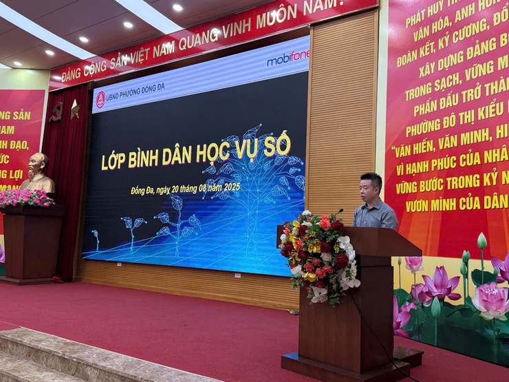 Phường Đống Đa triển khai lớp Bình dân học vụ số- Ảnh 1.