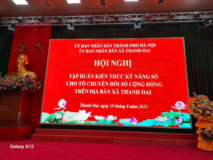 Xã Thanh Oai tổ chức tập huấn kiến thức, kỹ năng số cho thành viên tổ chuyển đổi số cộng đồng- Ảnh 1.