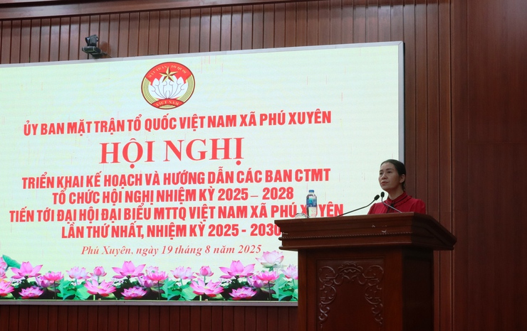 Hội nghị hướng dẫn các Ban công tác mặt trận tổ chức hội nghị ban công tác mặt trận nhiệm kỳ 2025 – 2028- Ảnh 1.