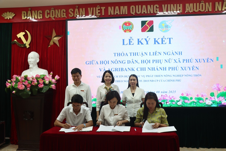 Agribank chi nhánh Phú Xuyên tổ chức sơ kết công tác cho vay qua tổ vay vốn 6 tháng đầu năm 2025- Ảnh 2.