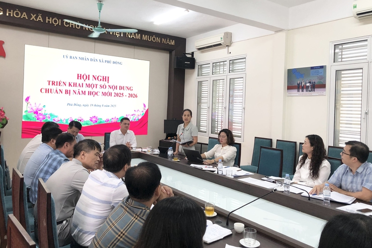  Xã Phù Đổng tập trung chuẩn bị tốt cho năm học mới 2025-2026- Ảnh 1.