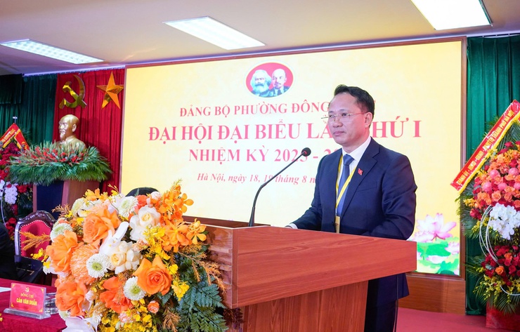 XÂY DỰNG ĐẢNG BỘ, HỆ THỐNG CHÍNH TRỊ TRONG SẠCH VỮNG MẠNH; KIẾN THIẾT PHƯỜNG ĐÔNG NGẠC TRỞ THÀNH ĐÔ THỊ GIÀU ĐẸP, VĂN MINH, HIỆN ĐẠI- Ảnh 3.