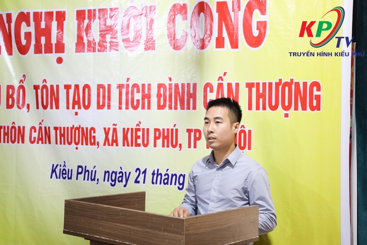 Ban Quản lý dự án đầu tư - hạ tầng tổ chức Lễ khởi công xây dựng công trình Tu bổ, tôn tạo Đình Cấn Thượng- Ảnh 3.