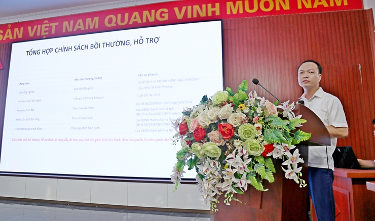 THÔNG BÁO 
Về việc kê khai, xác định số nhân khẩu có chung quyền sử dụng đất làm cở sở hỗ trợ ổn định đời sống khi Nhà nước thu hồi đất thực hiện dự án: Xây dựng HTKT Cụm công nghiệp Sơn Đông, xã Đoài Phương

- Ảnh 1.