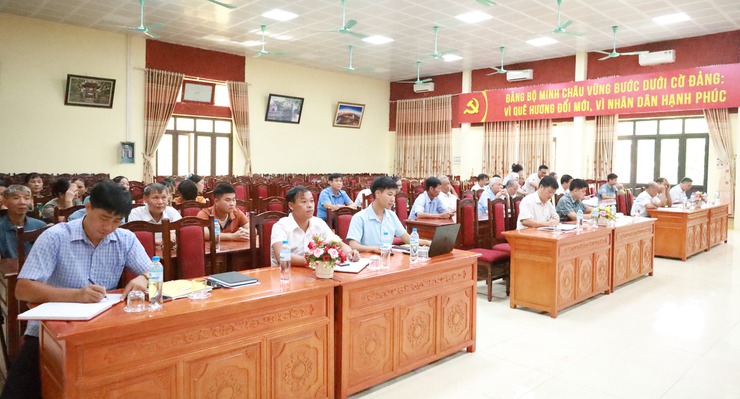 Hội nghị lần thứ Ba - Ủy ban MTTQ Việt Nam xã Minh Châu thông qua kế hoạch tổ chức Đại hội đại biểu lần thứ I, nhiệm kỳ 2025–2030.- Ảnh 1.