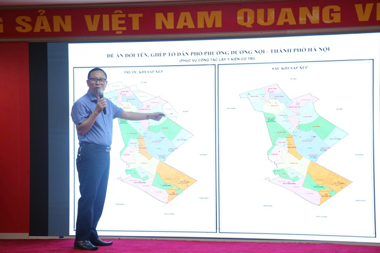 Phường Dương Nội triển khai Đề án đổi tên, ghép khu dân cư vào tổ dân phố sau khi sắp xếp đơn vị hành chính- Ảnh 2.