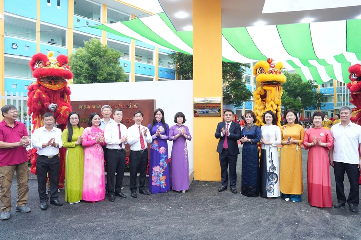 Lễ gắn biển công trình cải tạo, nâng cấp Trường THCS Gia Thụy: Một dấu ấn đáng nhớ!- Ảnh 9.